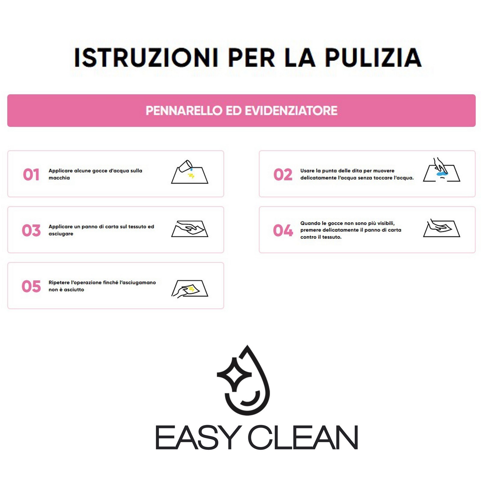 Set 4 Sedie HARA NERA tessuto di colore Nero  tessuto EASY CLEAN di facile pulizia cm H84 L44 P54