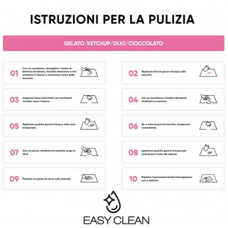 Set 4 Sedie HARA NERA tessuto di colore Nero  tessuto EASY CLEAN di facile pulizia cm H84 L44 P54