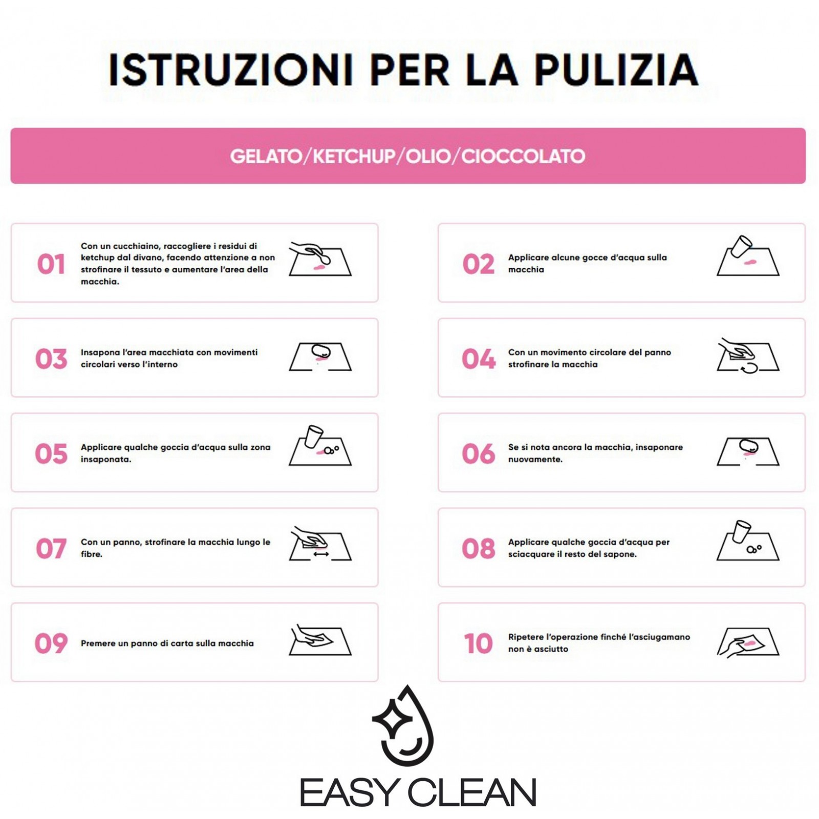 Set 4 Sedie HARA NERA tessuto di colore Nero  tessuto EASY CLEAN di facile pulizia cm H84 L44 P54