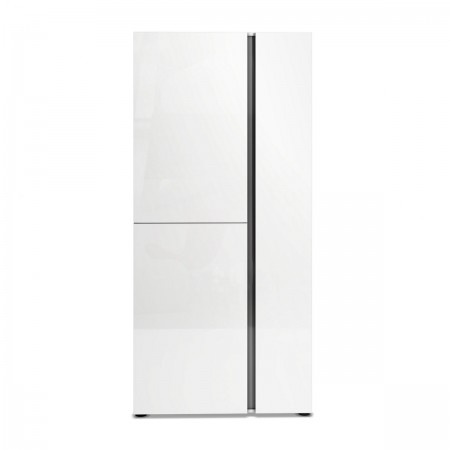 OTTAWA WHITE Scarpiera alta 3 ante  laccata colore Bianco lucido top colore Antracite cm H196 L91 P33