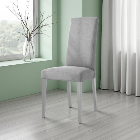 Sedia XENIA TESSUTO GRIGIO colore Grigio cm H100 L46 P45 MADE IN ITALY