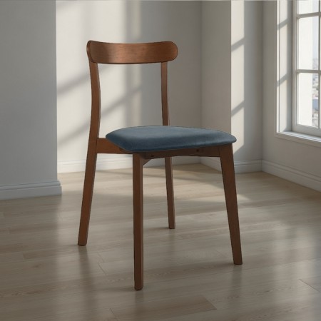 Sedia KISHA NOCE legno...
