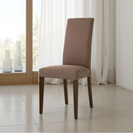Sedia XENIA TESSUTO CAFFELATTE colore Caffelatte cm H100 L46 P45 MADE IN ITALY