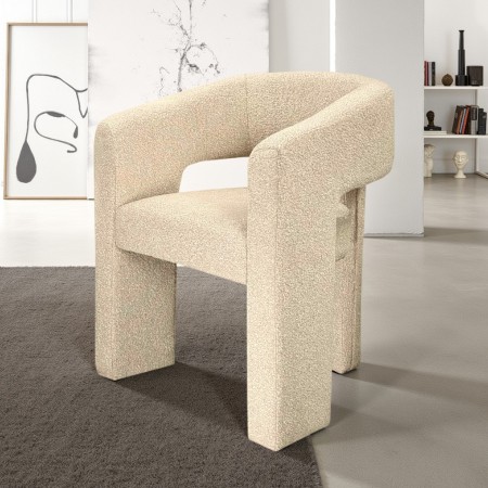 Poltroncina design moderno TANYA BEIGE Poltroncine sala da pranzo