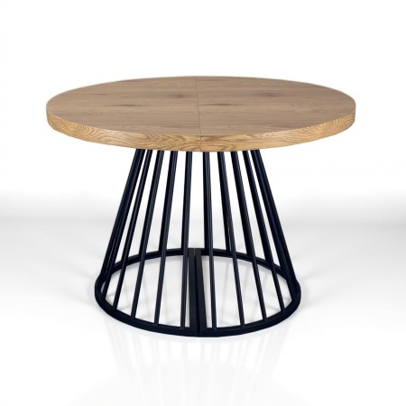 Tavolo allungabile rotondo ORAZIO ROVERE Piano MDF finitura Rovere H76,5 P110 L110/160/210/260