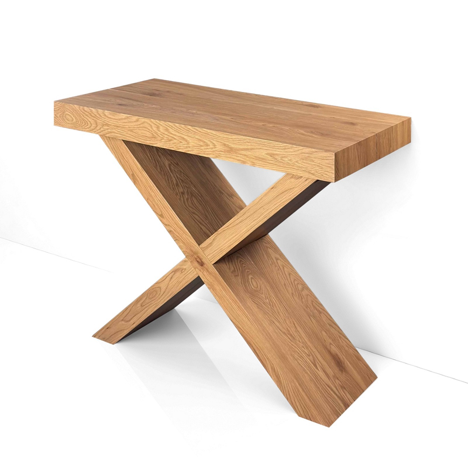 Tavolo allungabile consolle STIV ROVERE MDF finitura Rovere cm H75 P45/95/145/195 L90