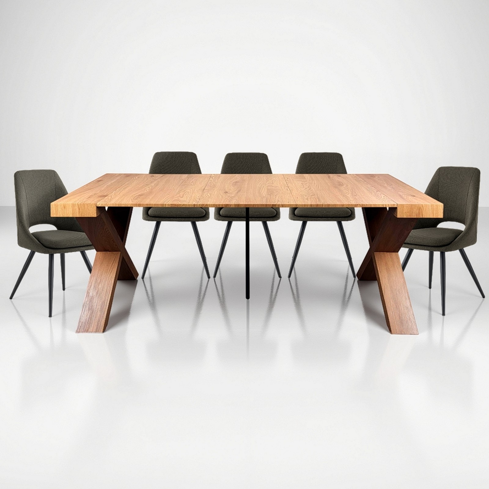 Tavolo allungabile consolle STIV ROVERE MDF finitura Rovere cm H75 P45/95/145/195 L90