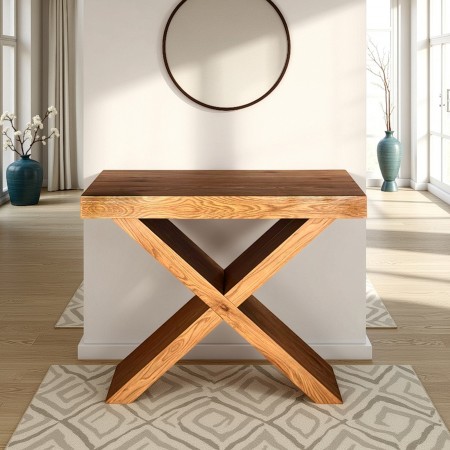 Tavolo allungabile consolle STIV ROVERE MDF finitura Rovere cm H75 P45/95/145/195 L90