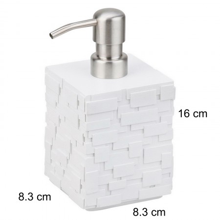 Set bagno PETRA BIANCO  poliresina bianca