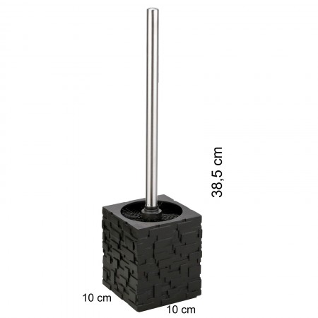 Set bagno PETRA NERO poliresina nera