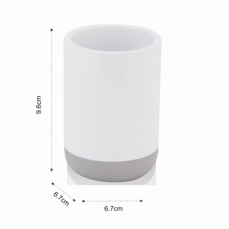 Set bagno RAUL realizzato in Poliresina Bianca semilucida