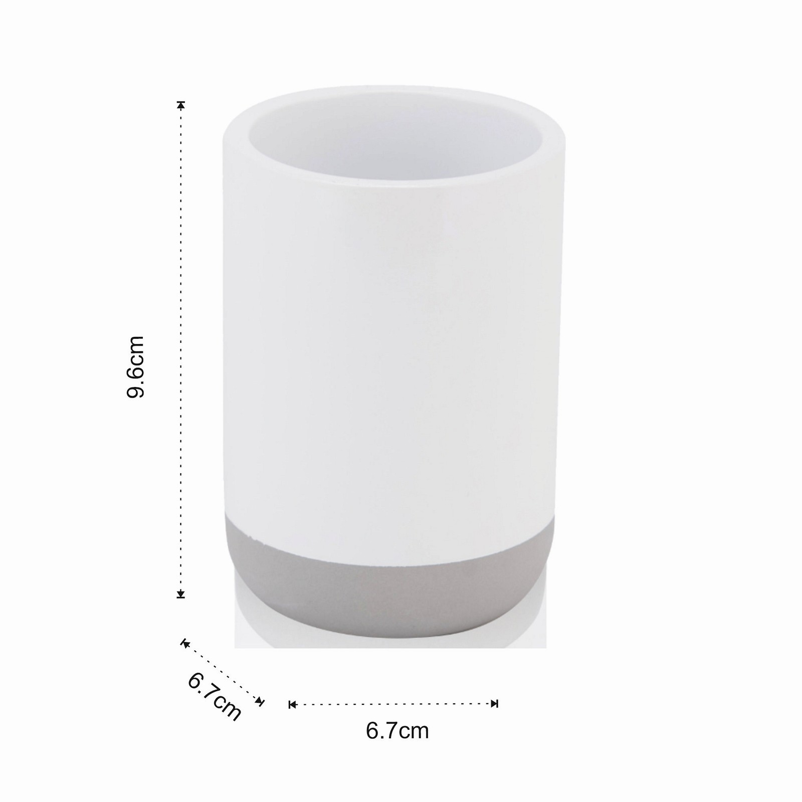 Set bagno RAUL realizzato in Poliresina Bianca semilucida