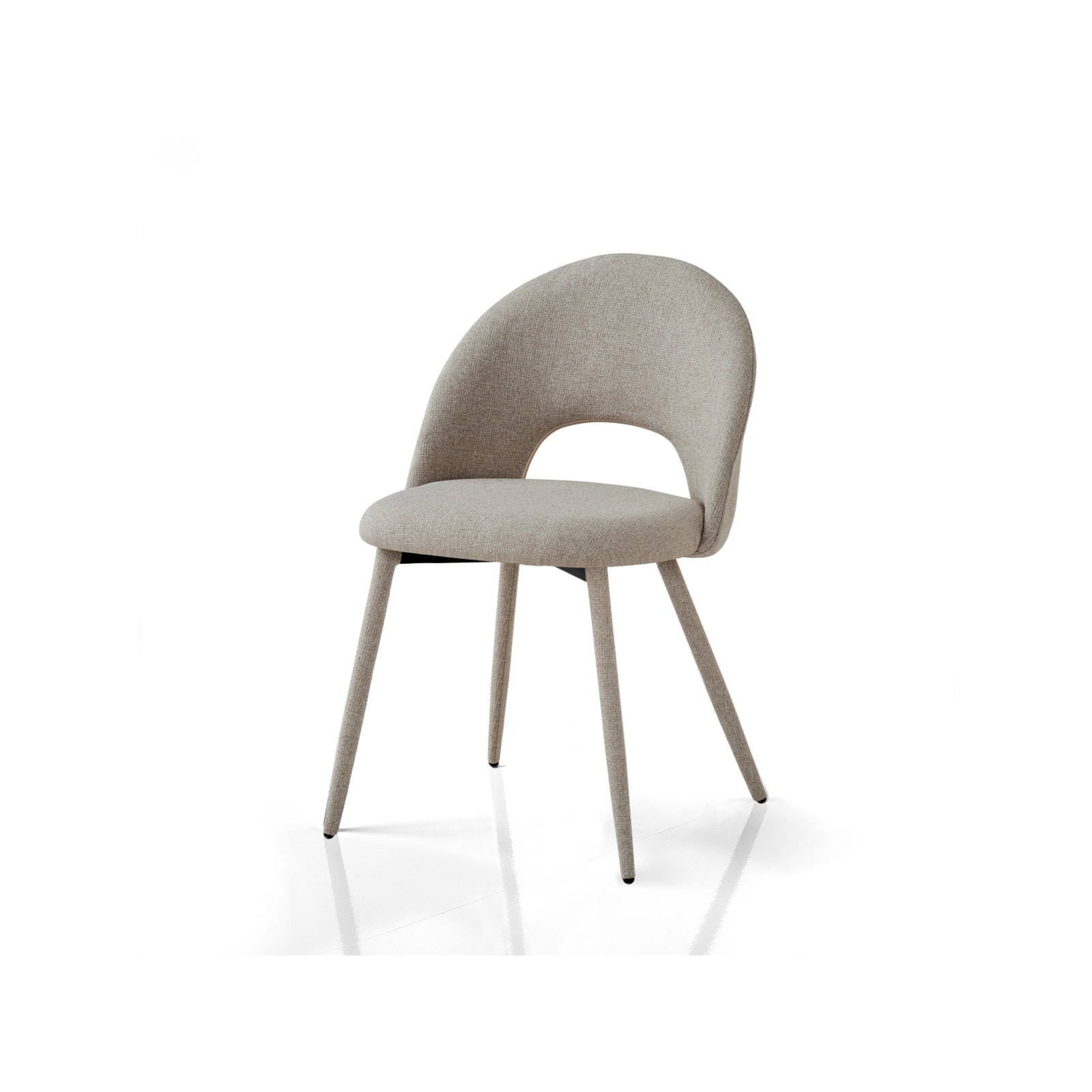 Sedia BABI BEIGE tessuto BEIGE tessuto EASY CLEAN di facile pulizia H79 L51 P54