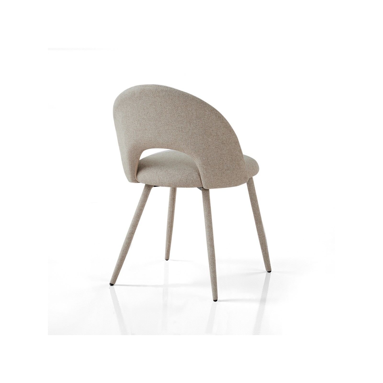 Sedia BABI BEIGE tessuto BEIGE tessuto EASY CLEAN di facile pulizia H79 L51 P54