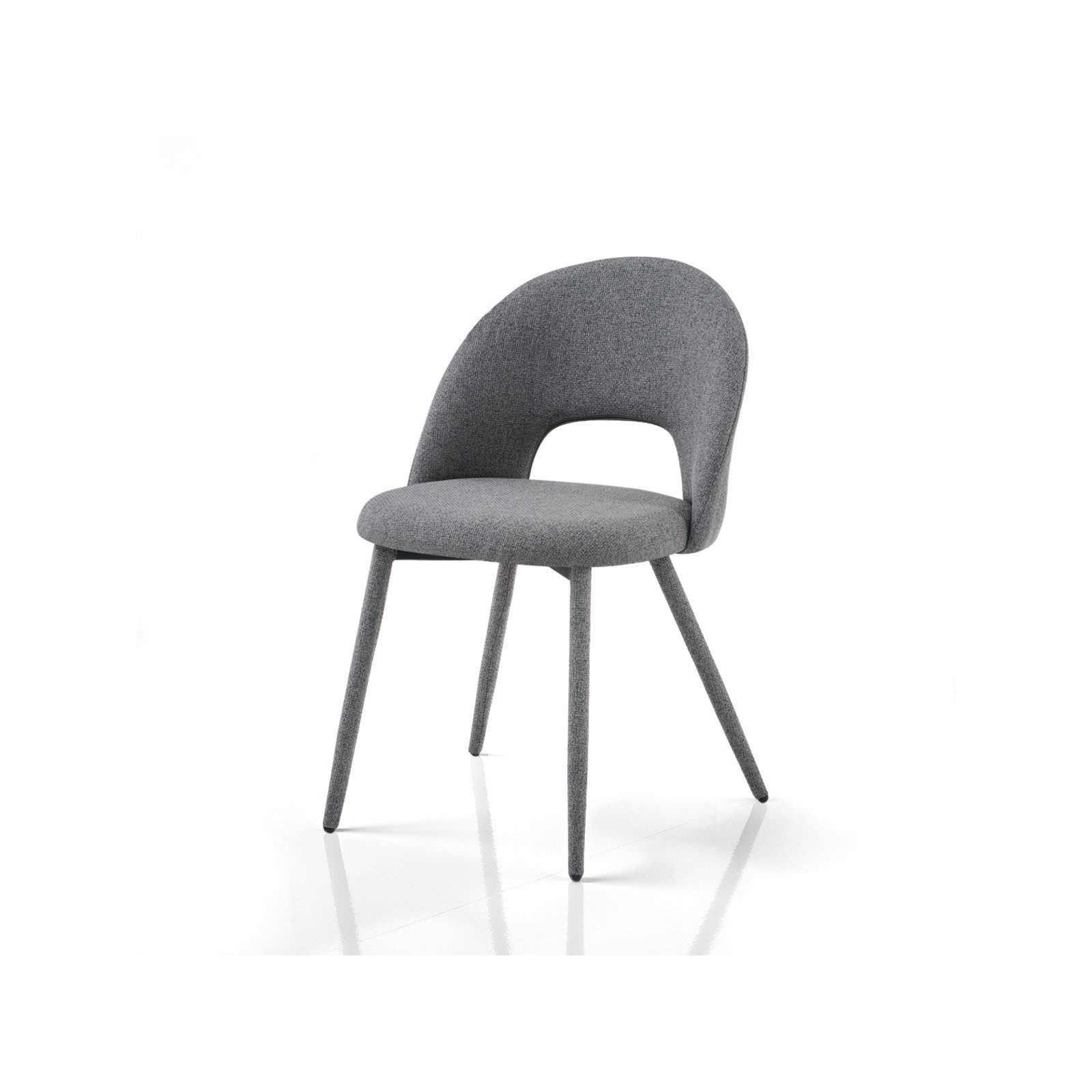 Sedia BABI GRIGIA tessuto GRIGIO tessuto EASY CLEAN di facile pulizia H79 L51 P54