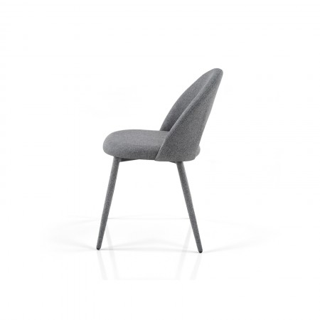 Sedia BABI GRIGIA tessuto GRIGIO tessuto EASY CLEAN di facile pulizia H79 L51 P54