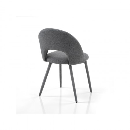 Sedia BABI GRIGIA tessuto GRIGIO tessuto EASY CLEAN di facile pulizia H79 L51 P54