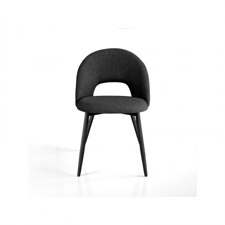Sedia BABI NERA tessuto NERO tessuto EASY CLEAN di facile pulizia H79 L51 P54