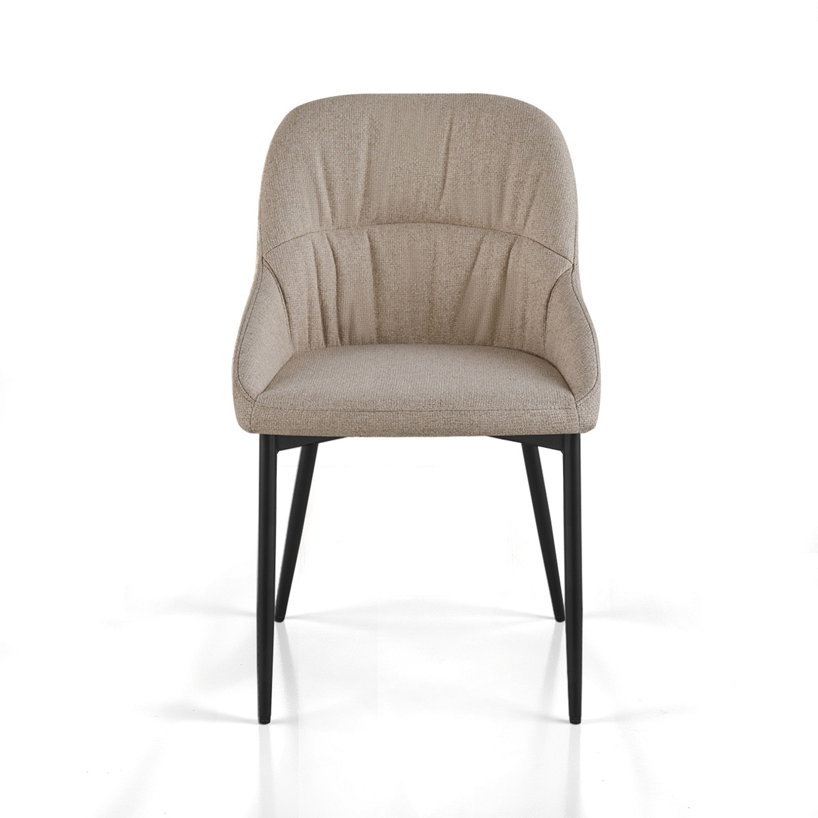 Sedia CLARA BEIGE tessuto BEIGE tessuto EASY CLEAN H85 L50  P57
