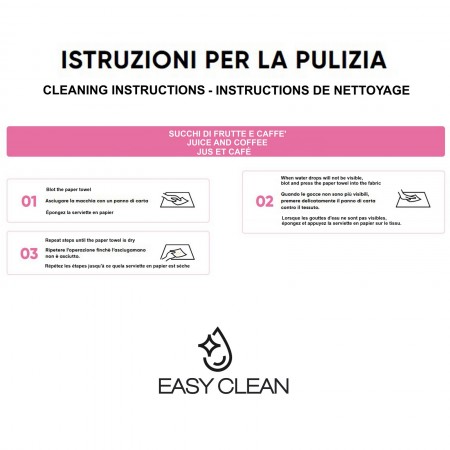 Sedia CLARA BEIGE tessuto BEIGE tessuto EASY CLEAN H85 L50  P57