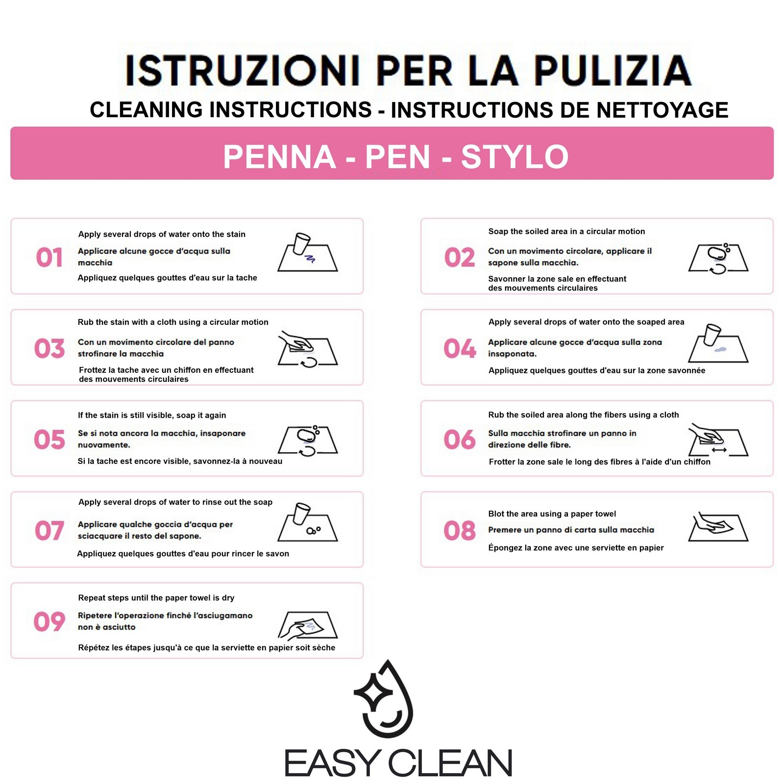 Sedia CLARA MARRONE tessuto MARRONE CHIARO tessuto EASY CLEAN H85 L50 P57