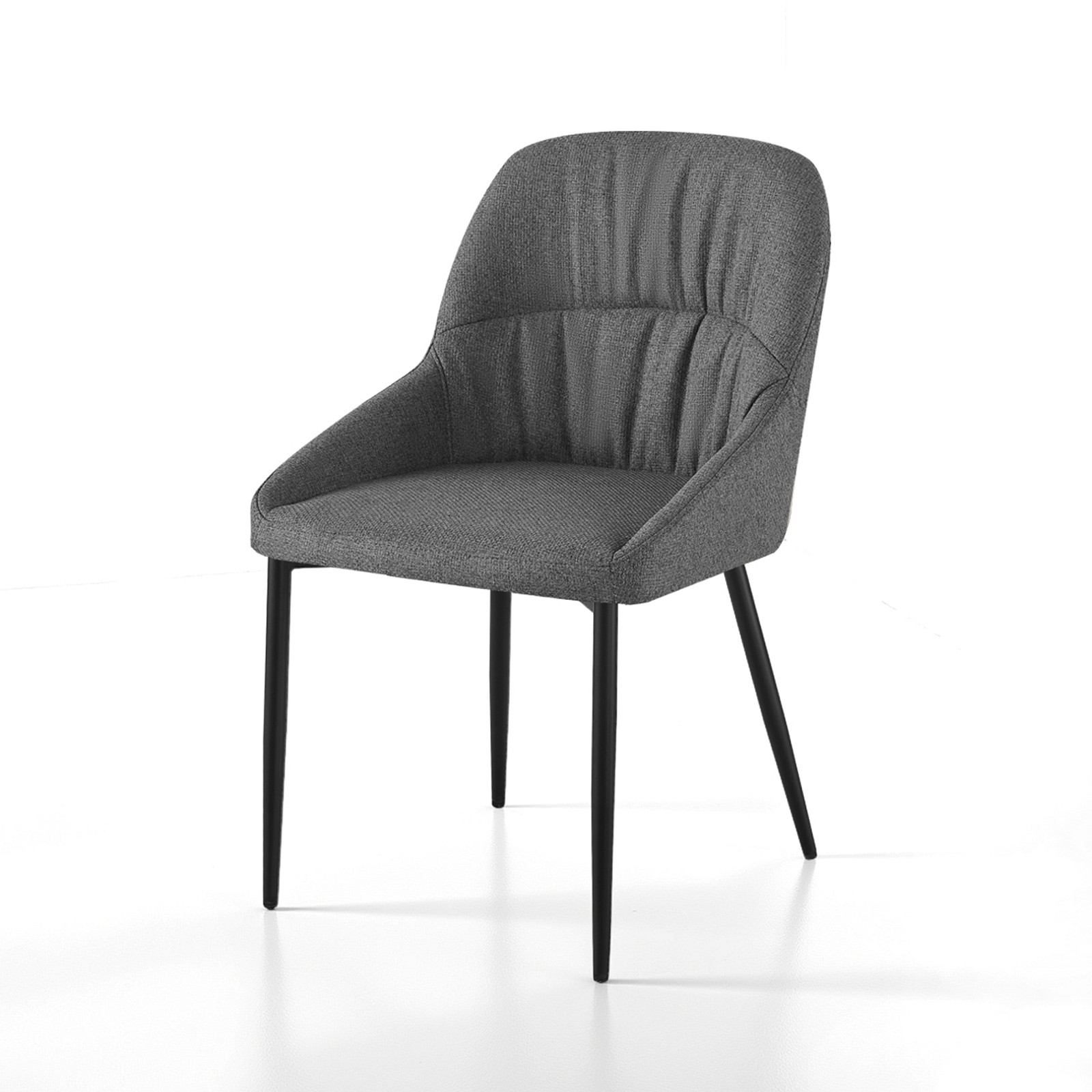 Sedia CLARA GRIGIA tessuto GRIGIO tessuto EASY CLEAN H85 L50  P57