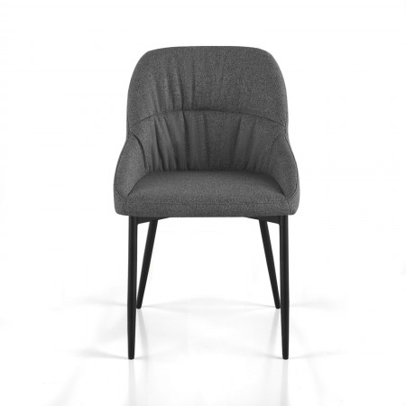 Sedia CLARA GRIGIA tessuto GRIGIO tessuto EASY CLEAN H85 L50  P57