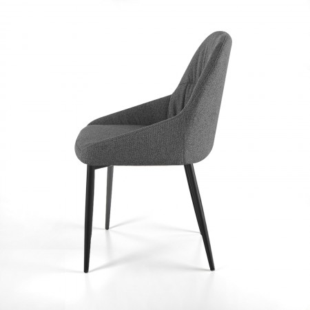 Sedia CLARA GRIGIA tessuto GRIGIO tessuto EASY CLEAN H85 L50  P57