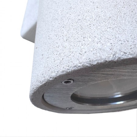 Applique da interno / esterno JIM cemento Bianco opaco cm L9 P11,5 H25