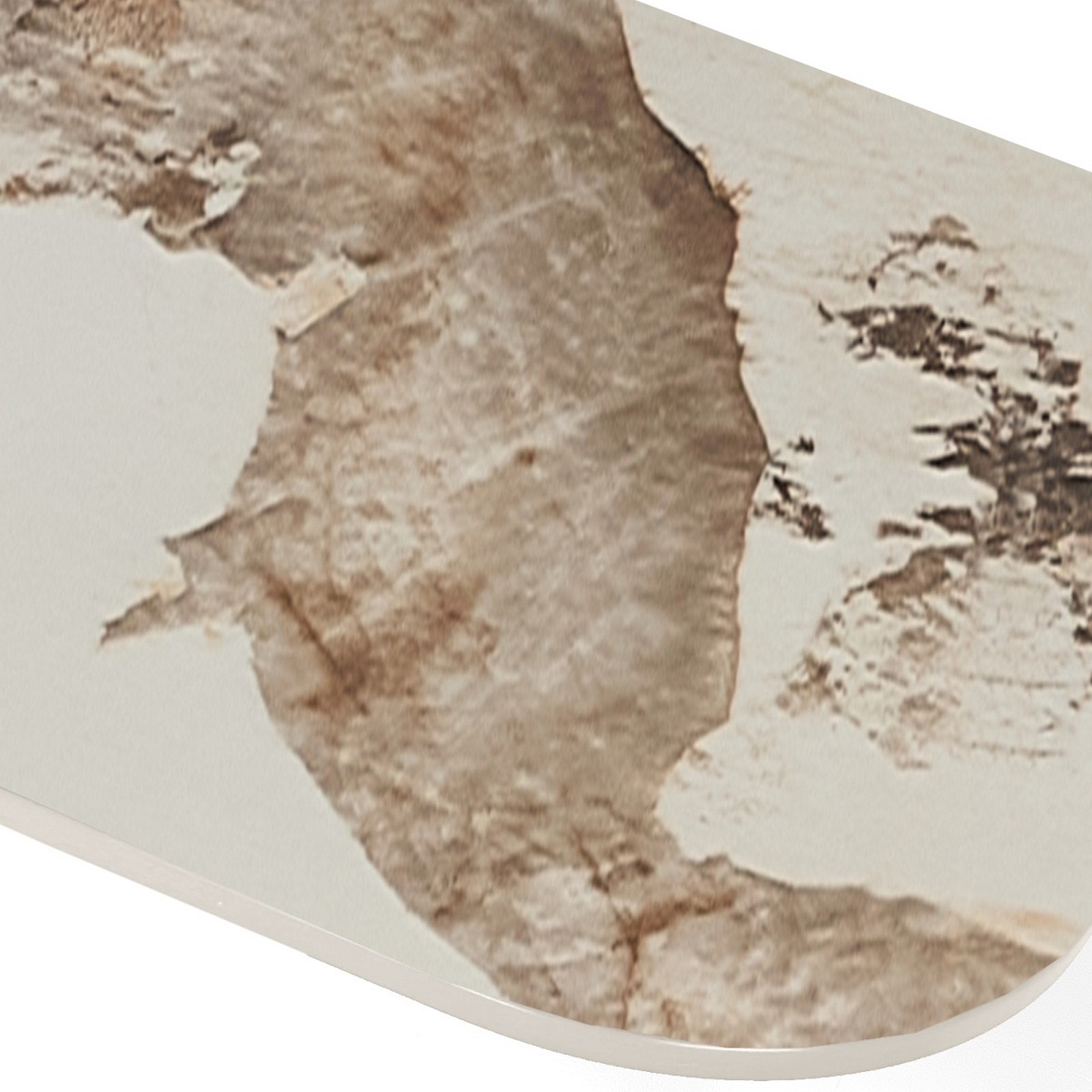 Consolle HANGGAN MARMO ONICE basamento metallo Grigio opaco piano ceramica finitura marmo Onice lucido cm H80 P40 L130