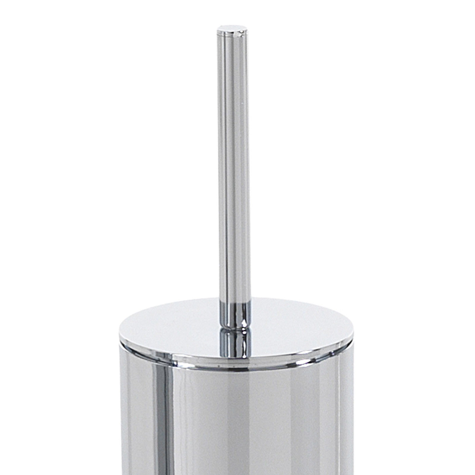 Colonna Porta Spazzolone e Carta Igienica Mara in Acciaio cromato, 20x20xh73 cm
