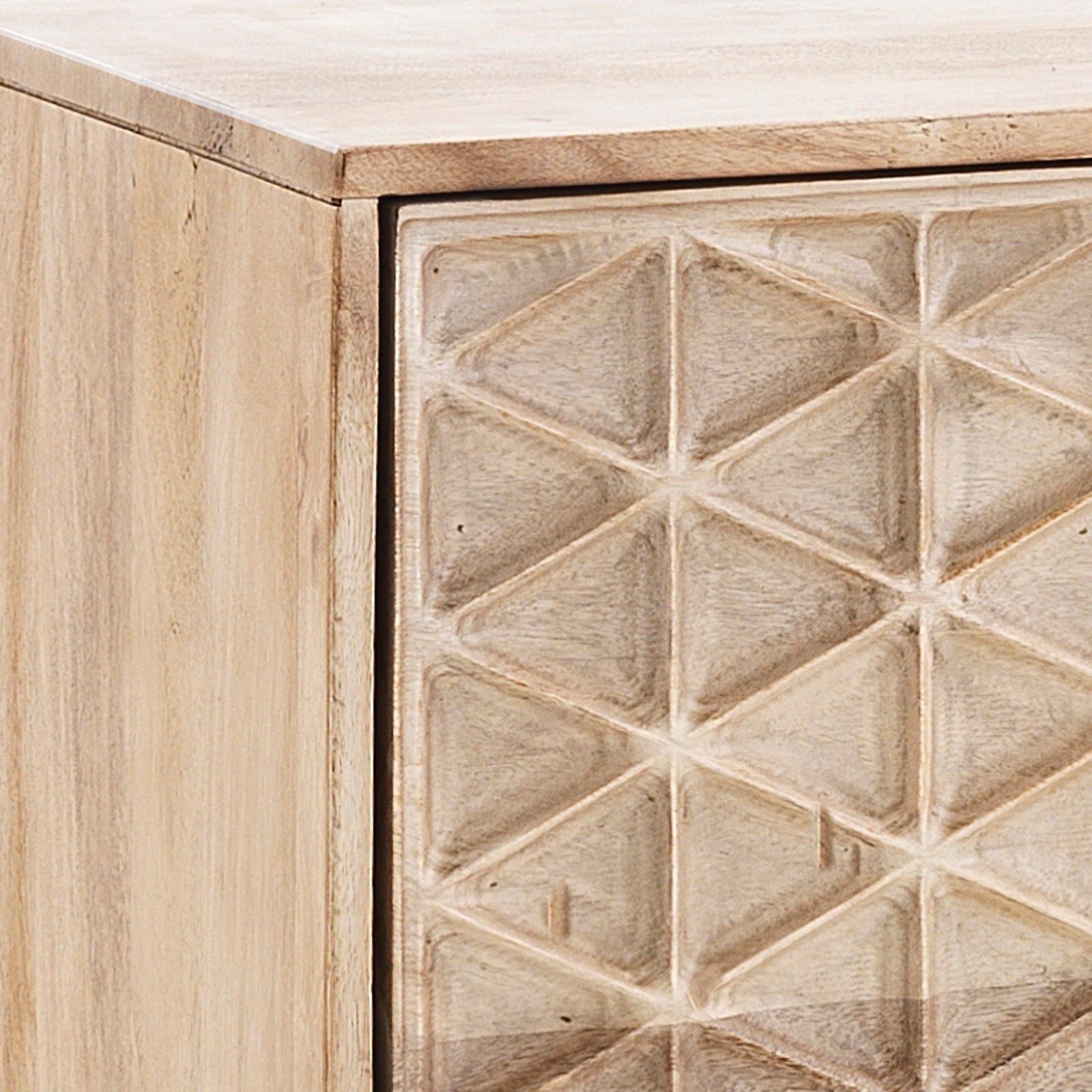 Madia 2 ante 3 cassetti GIARDO legno massello di Mango prodotto artigianale cm H80 L144 P40