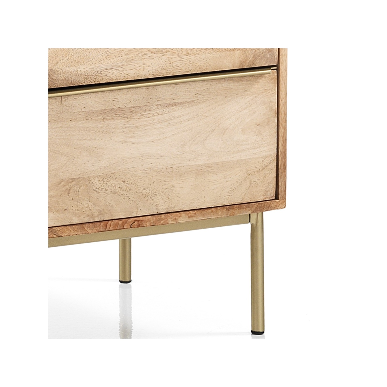 Madia 2 ante 3 cassetti GIARDO legno massello di Mango prodotto artigianale cm H80 L144 P40