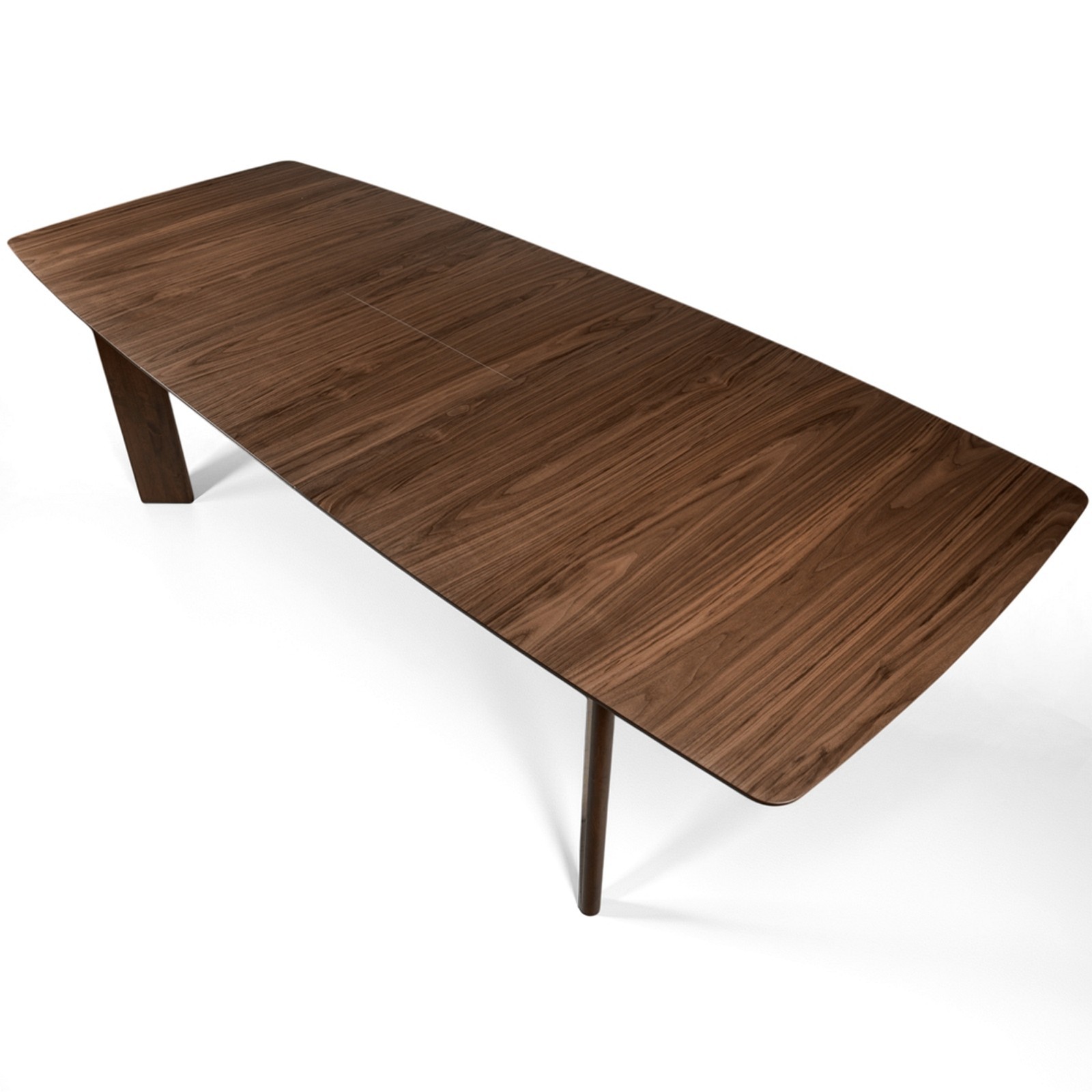 Tavolo allungaile BORGO struttura legno massello finitura Noce scuro piano MDF impiallacciato finitura Noce cm H75 P105 L200-260