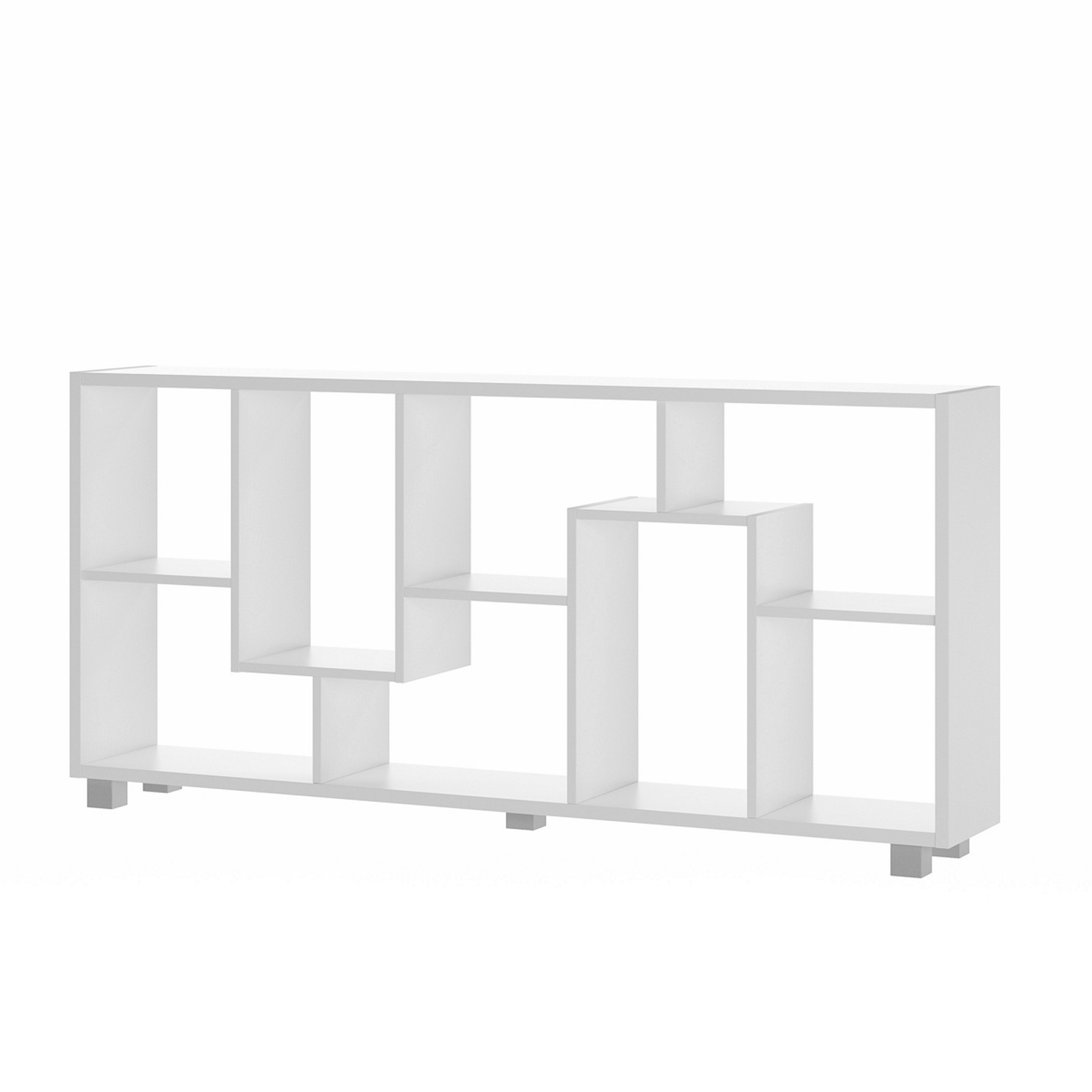 Libreria SOFIA LARICE rivestito in melamminico finitura Larice Bianco utilizzo Verticale / Orizzontale cm H161 L68,5 P25
