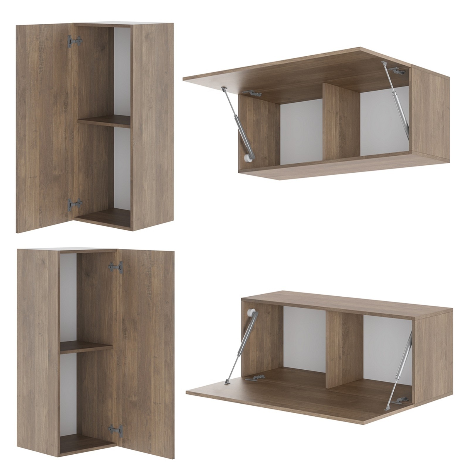 Elemento modulare THONE 100 NOCE per creare diverse composizioni da ingresso fino a parete attrezzata cm. 100 x 40 x P34,5