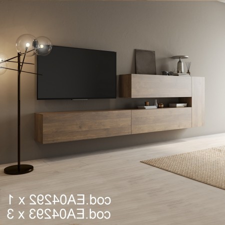 Elemento modulare THONE 100 NOCE per creare diverse composizioni da ingresso fino a parete attrezzata cm. 100 x 40 x P34,5