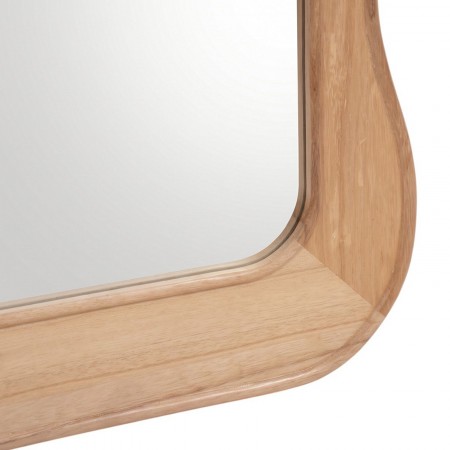 Specchio da parete KING 1 cornice legno massello finitura Acero cm 180 x 79 montaggio orizzontale / verticale