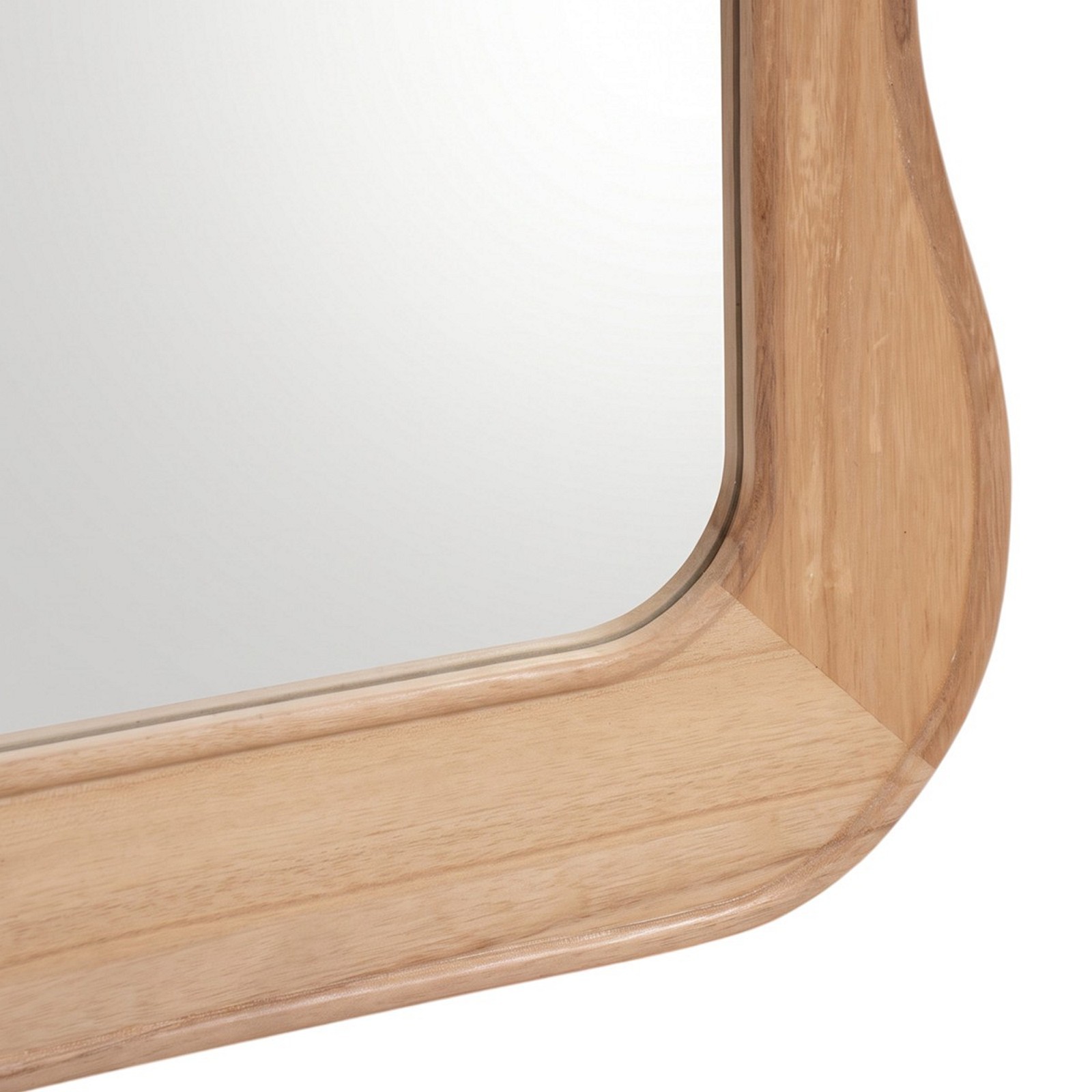 Specchio da parete KING 1 cornice legno massello finitura Acero cm 180 x 79 montaggio orizzontale / verticale