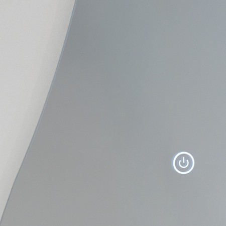 Specchio da terra KING 02 luce LED accensione Touch tre tonalità regolabili cm H160 L83 P33