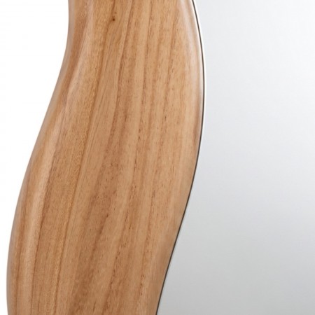 Specchio da parete KING 03 cornice legno massello finitura Acero cm 100 x 70