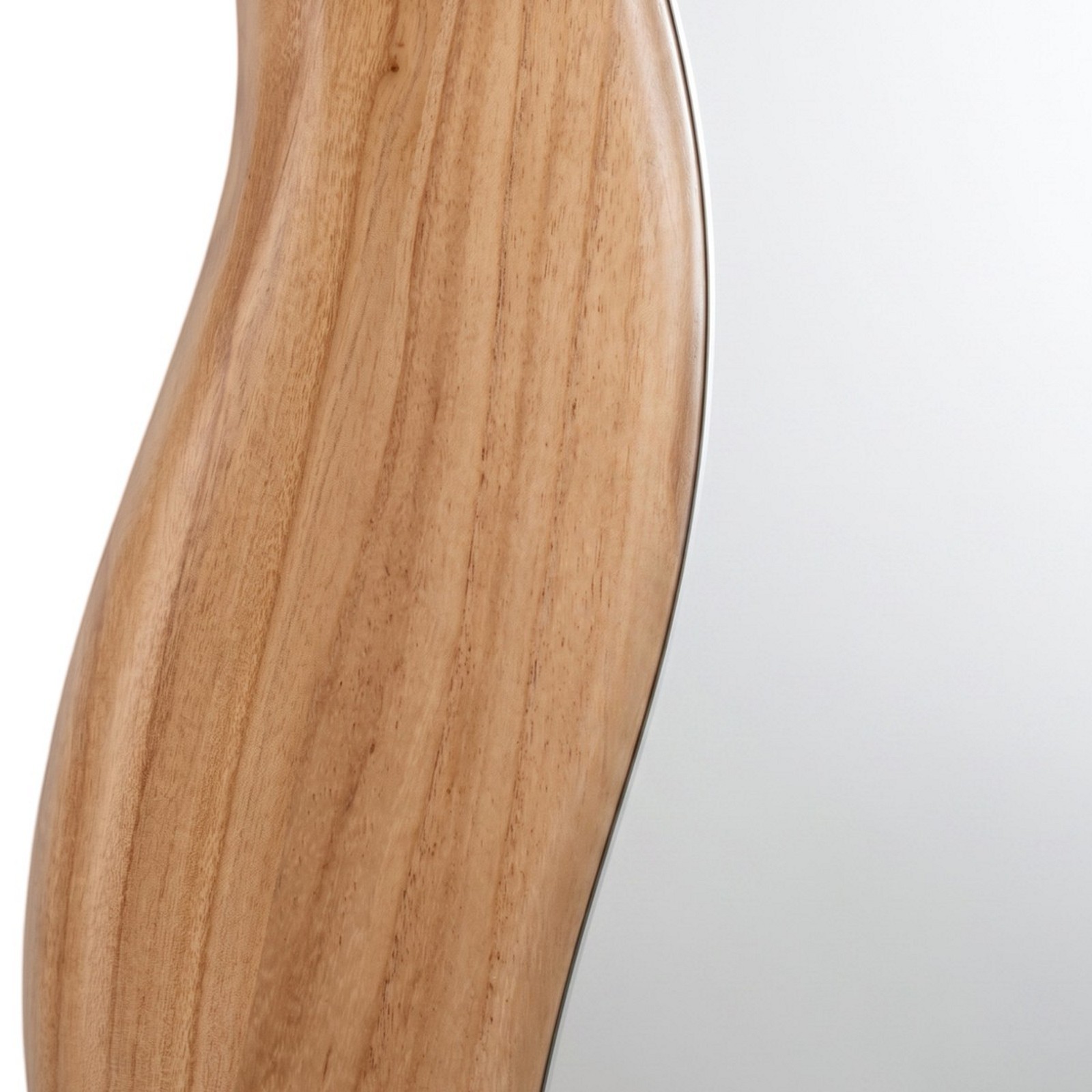 Specchio da parete KING 03 cornice legno massello finitura Acero cm 100 x 70