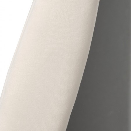 Specchio da parete KING 06 cornice imbottita morbido tessuto effetto velluto di colore Panna cm.160 x 60