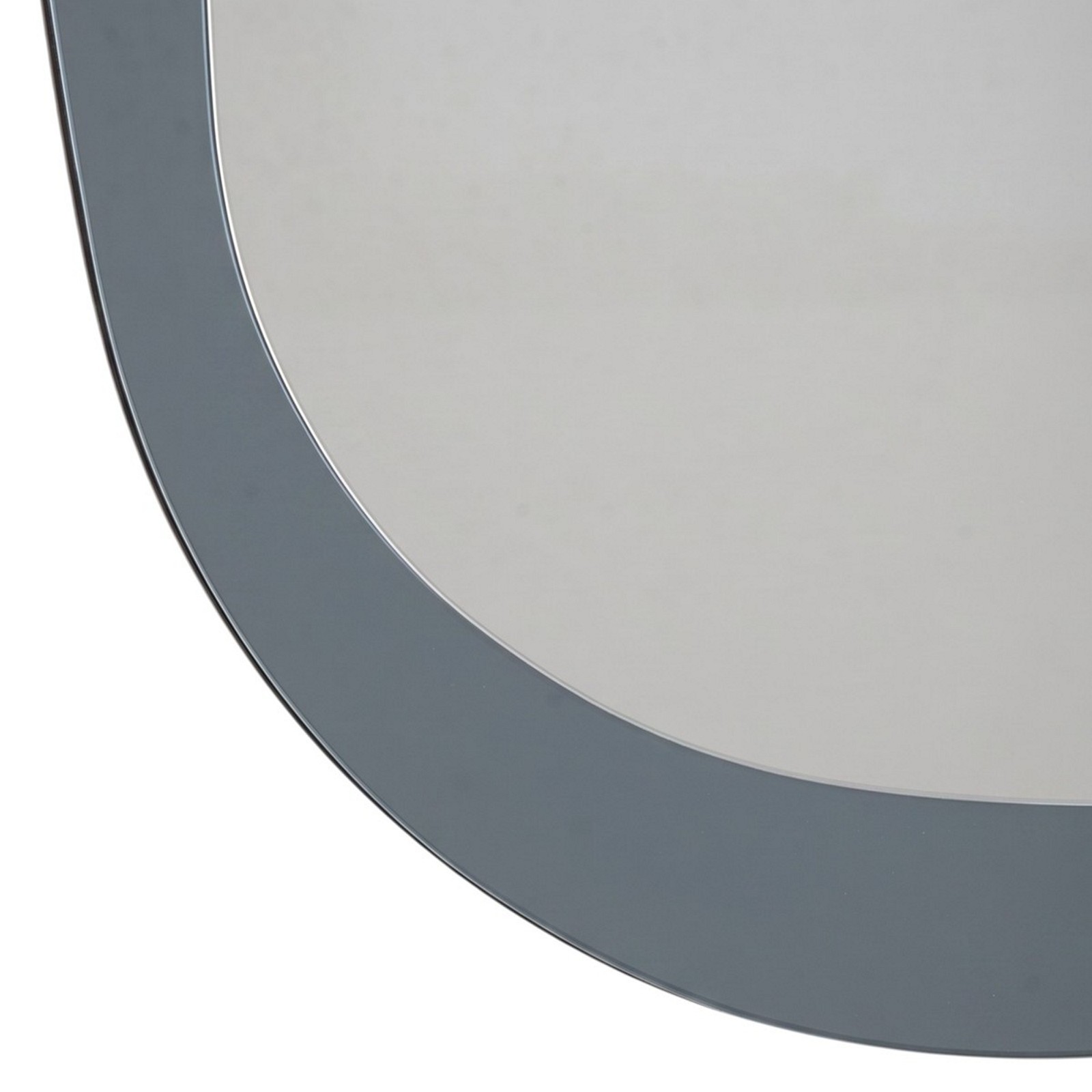 Specchio da parete KING 07 doppio specchio a filo lucido posteriore colore Nero cm.H76 L54 Sp0,3