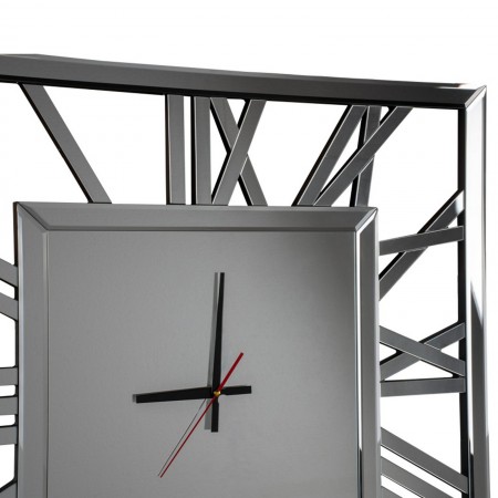 Orologio a specchio da parete APPIA  MDF rivestito con specchio da mm.3 cm 75 x 75 sp.1,9