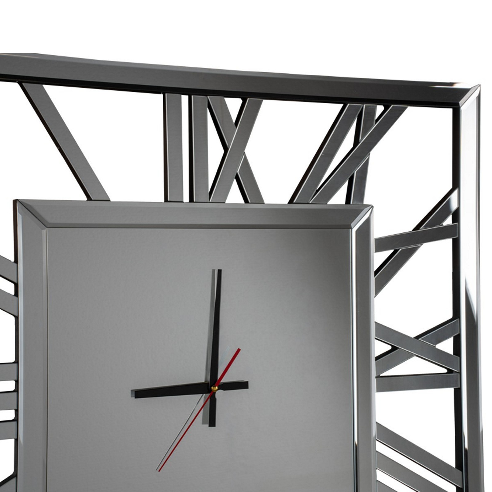 Orologio a specchio da parete APPIA  MDF rivestito con specchio da mm.3 cm 75 x 75 sp.1,9