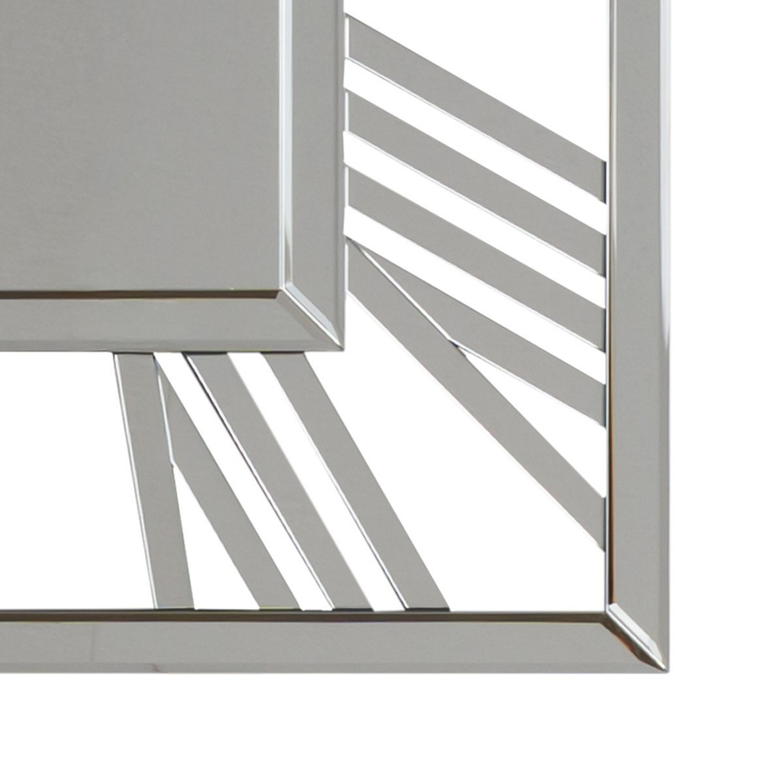 Orologio a specchio da parete APPIA  MDF rivestito con specchio da mm.3 cm 75 x 75 sp.1,9