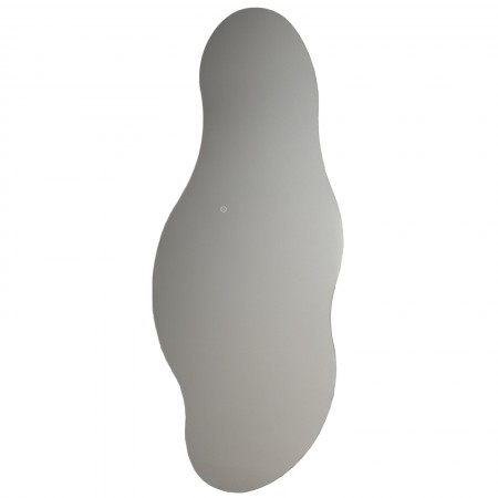Specchio da parete KING 09 luce LED accensione Touch tre tonalità regolabili cm H150 L60 P1,9