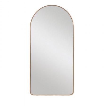 Specchio da parete KING 10 cornice alluminio finitura Oro opaco cm H120 L60 P2,5