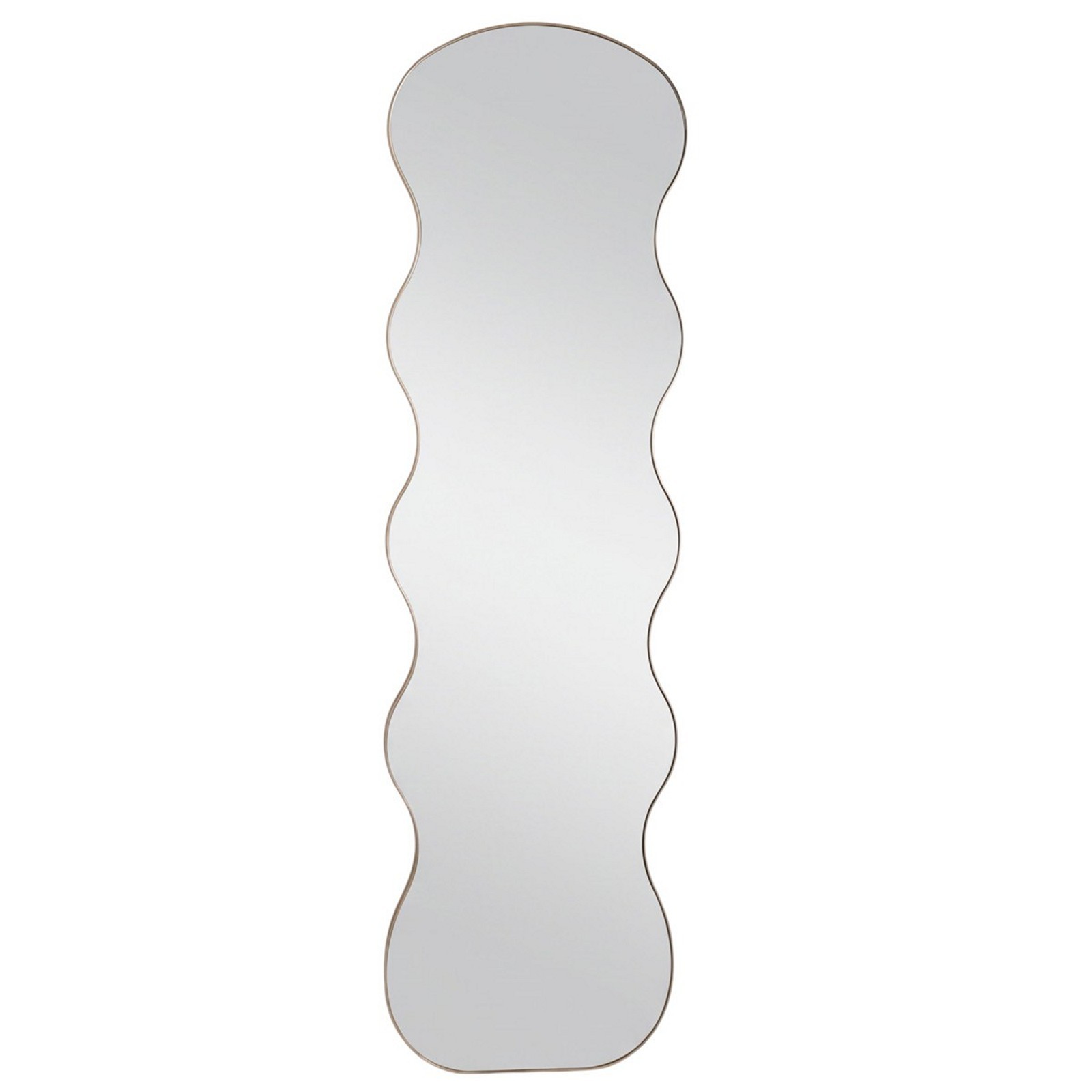 Specchio da terra / parete KING 11  bordo colore Oro opaco  cm H170 L50 P35